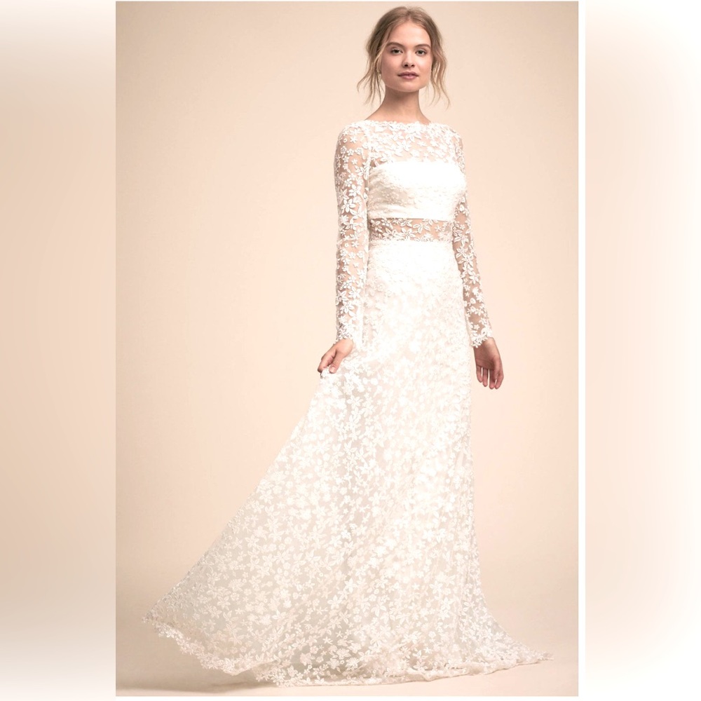 BHLDN Celestine Wedding Gown by Tadashi Shoji size 10